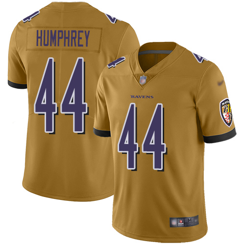Baltimore Ravens Limited Gold Men Marlon Humphrey Jersey NFL Football #44 Inverted Legend->youth nfl jersey->Youth Jersey
